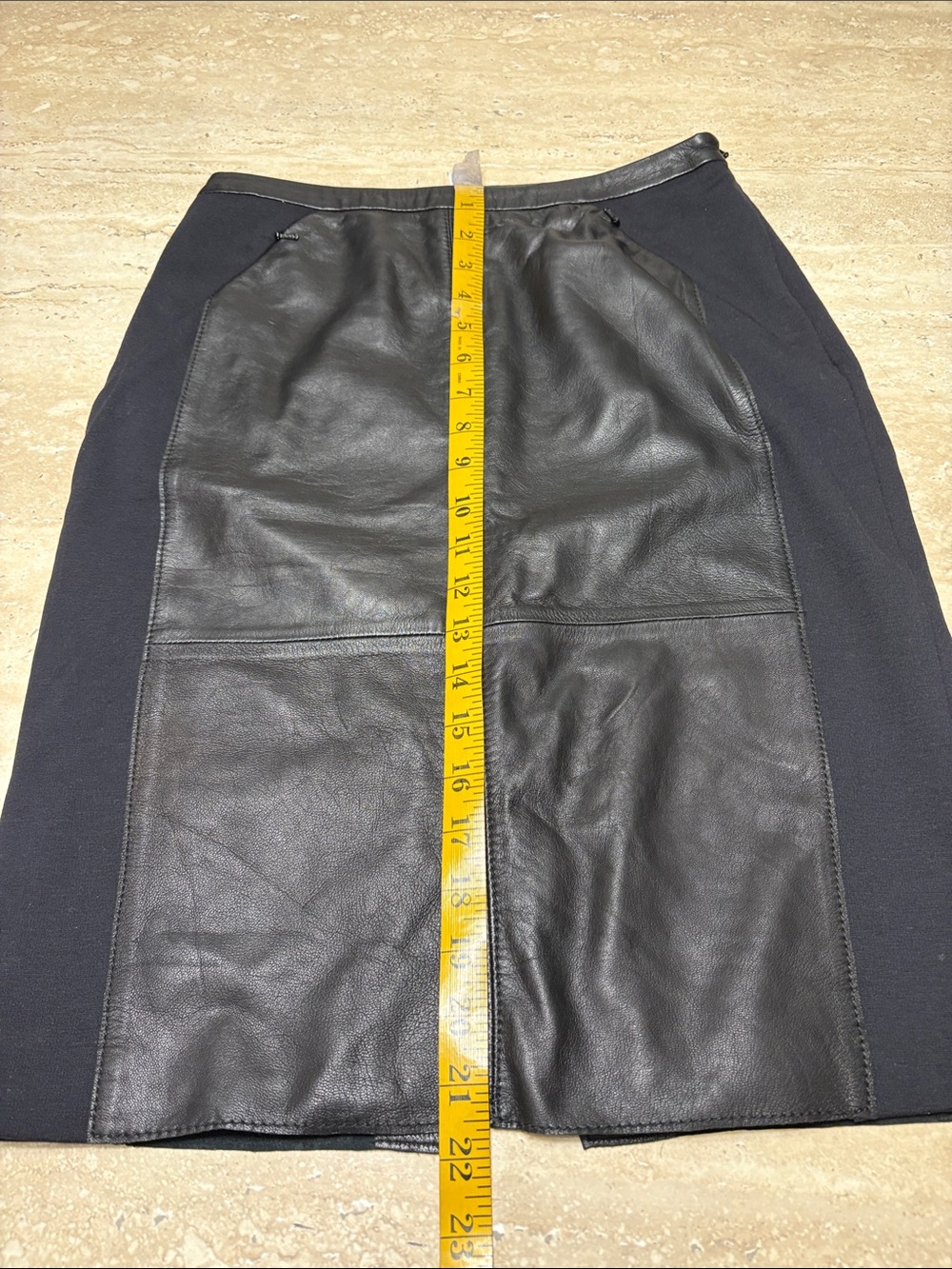 NWOT halogen leather and spandex skirt - Picture 7 of 10